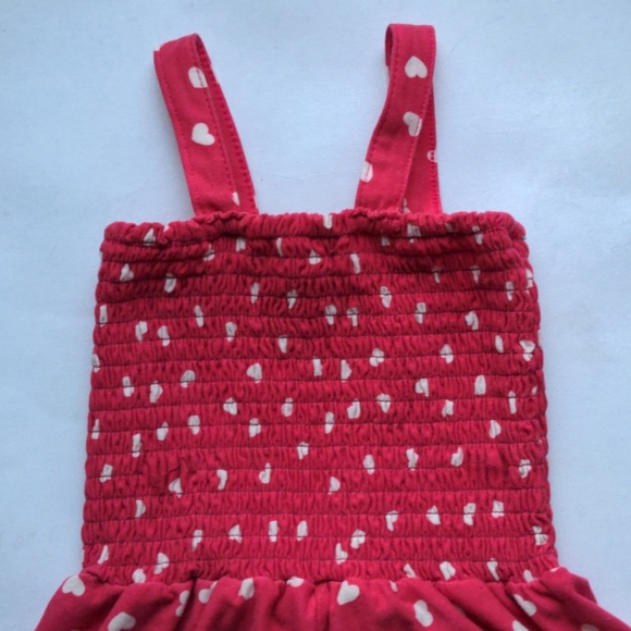 4T Onesie Short Red & White 🤍 1st Kiss Girls - Picture 4 of 7